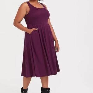 Torrid premium ponte skater midi dress